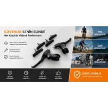 Larimar Bisiklet V Fren Kolu Seti + 4 Adet Fren Pabucu Universal Mtb Şehir Bisikleti Uyumlu