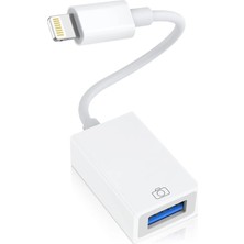 Derwell Ipad iPhone Hızlı Şarj ve Veri Transferi Otg Adaptör Lightning Erkek USB 3.0 Adaptör Yüksek Veri Aktarma USB Lightning Adapter