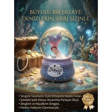 Hedixo Hediyem Deniz Kızı Temalı Orta Boy Işıklı Müzikli Kar Küresi