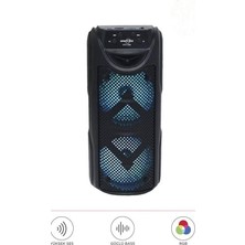 Arell Teknoloji Siyah Rgb Ledli Taşınabilir Bluetooth Hoparlör Parti Speaker