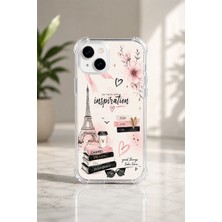 Powerfox Iphone 15/14 Uyumlu Cute Eyfel Baskılı Sevimli Telefon Kılıfı MK01A