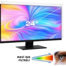 Najmaddin Sh 2026 Weko WK-29921 24" Mavi Işık Filtreli Monitör Ekran Koruyucu Darbeye Dayanıklı 2mm Optik