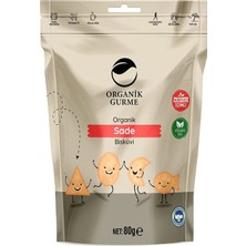 Organik Gurme Organik  Sade Bisküvi  80 gr (5 Adet)