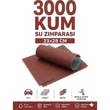 KACAR 23X28CM Su Zımparası - Oto, Ahşap ve Metal Için Hassas Astar ve Yüzey Zımparası