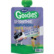 Hero Goodies Yaban Mersinli Muz Yulaf Püresi 100GR (4 Adet)