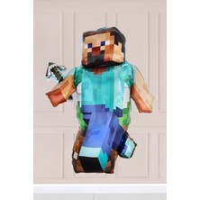 Atölye Mi Büyük Steve Folyo Balon Minecraft Balon Büyük Steve