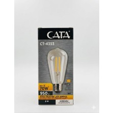 Cata 3 Adet ST64 Rustik LED Ampul