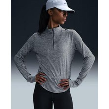 Nike Swift Women's Dri-Fıt Uv 1/4-Zip Running Top Gri Sweatshirt HQ0499-233