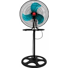 SeckinStore Helios 3in1 Sanayi Tipi 20" Ayaklı Vantilatör 50 W Geniş Salınım Açısı ile Etkili Serinletme