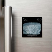İberk Neodymium (Neodimyum) Elementi – Buzdolap Magneti – 9x9 cm