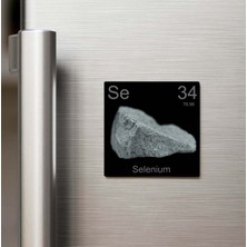 İberk Selenium (Selenyum) Elementi – Buzdolap Magneti – 9x9 cm