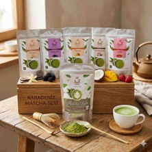 Altılı Aromalı Matcha Çayı Seti (Toplam 450 Gram)