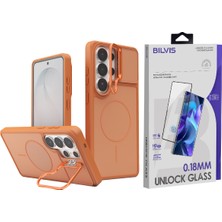 Vendas Samsung Galaxy S26 Ultra Uyumlu Pale Magsafe Standlı Kapak + Bilvis HD Cam Ekran Koruyucu