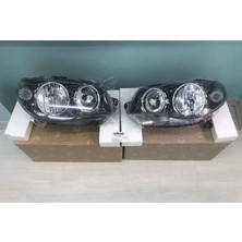 ENS Pazarlama Fiat Albea-Palio 2006 Üzeri Uyumlu Motorlu Içi Siyah Komple Far Takımı Sağ Sol