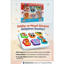 Belirtilmemiş Neşeli Dostlar Eğitici Bultak Oyuncak - 6+ Ay Bebek Zeka ve Motor Gelişim Oyun Seti (7 Parça)