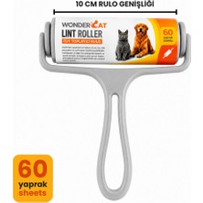 Wondercat Yüksek Yapışkanlı Tüy Toplama Rulosu 60 Yaprak 10 cm