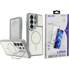 Vendas Samsung Galaxy S26 Ultra Uyumlu Pale Magsafe Standlı Kapak + Cam Ekran Koruyucu