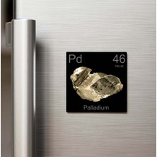 İberk Palladium (Paladyum) Elementi – Buzdolap Magneti – 9x9 cm