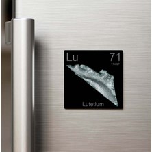 İberk Lutetium (Lutesyum) Elementi – Buzdolap Magneti – 9x9 cm