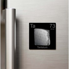 İberk Tantalum (Tantal) Elementi – Buzdolap Magneti – 9x9 cm