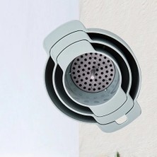 Dinç Kitchen Plastik Süzgeçli Huni Seti 4 Adet