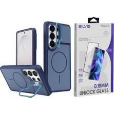 Vendas Samsung Galaxy S26 Ultra Uyumlu Pale Magsafe Standlı Kapak + Cam Ekran Koruyucu
