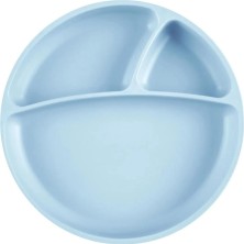 SÜS Mey Ithalat®   Porsiyon Vakum Tabanlı Silikon Tabak Mineral Blue