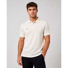 Umbro Lotus Kamp Erkek Ekru Pamuklu Polo Spor Tişört TF0530