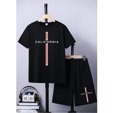 CC Collection Unisex Çocuk Şortlu Baskılı Yazlık 3-12 Yaş Arası Nefes Alan Takımlar