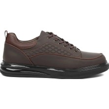 Celal Gültekin Erkek Kahverengi Mat Deri Sneaker