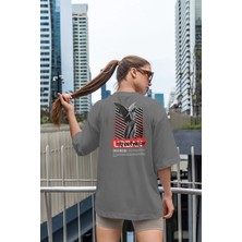CC Collection Urban Sırt Baskılı Oversize Kadın T-Shirt