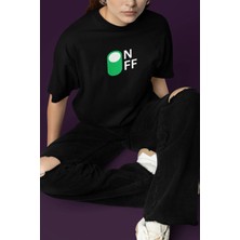 CC Collection On/off  Baskılı Kadın Oversize T-Shirt