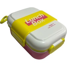 Vagonlife Paslanmaz Çelik Yemek Kabı 2 Katlı Bölmeli 500 ml - Lunch Box  VGN6746 - Pembe