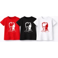 CC Collection Çocuk 3'lü K.atatürk ve Türk Bayrağı Baskılı T-Shirt