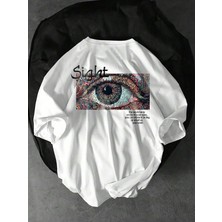 CC Collection Sight Baskılı Oversize Unisex T-Shirt - Rahat ve Şık Tasarım