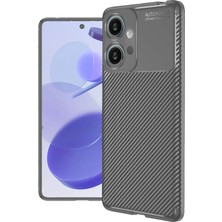 Nezih Case Honor 600 Uyumlu Kamera Korumalı (Karbon Tasarım) Koruyucu Lüx Silikon Kılıf
