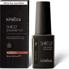 Kinetics Shield Shimmer Top Coat Gold Dust Yapışkan Katsız 15ML