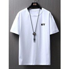 CC Collection Ny Baskılı Unisex Oversize T-Shirt