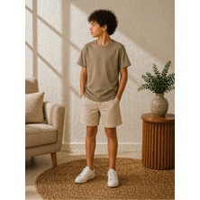 CC Collection Çocuk Basic Tişört Düz Baskısız Kısa Kollu Günlük Rahat Unisex Tshirt