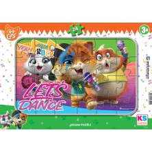 SÜS Mey Ithalat® Ks Games 24 Parça Cats  Frame Puzzle