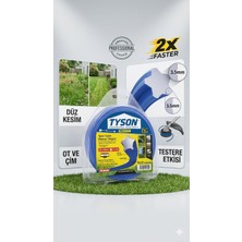 Tyson Tırpan Misinası Altıgen Tip Uzunluk :41 Metre Kalınlık : 3.5 mm Yabani Otlar Ürün Kodu :TYS9702