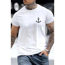 CC Collection Çapa Baskılı Erkek Oversize T-Shirt
