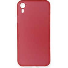 SÜS Mey Ithalat®   iPhone Xr Kılıf Pp Ultra Ince Kapak - Kırmızı