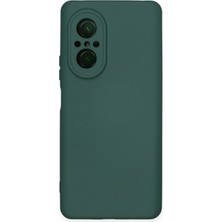 SÜS Mey Ithalat®  Huawei Nova 9 Se Kılıf Nano Içi Kadife Silikon - Koyu Yeşil