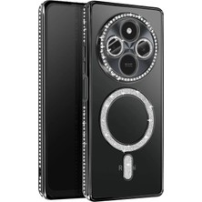 SÜS Mey Ithalat®   Redmi 14C Joke Simli Magneticsafe Kılıf - Siyah