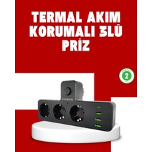 Eldenör 7 Portlu Çoklu Priz USB ve Type-C Girişli Akıllı Güç Ünitesi