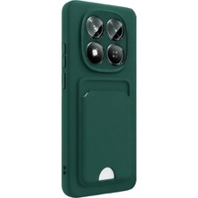 SÜS Mey Ithalat®   Redmi Note 15 Pro 5g Kelvin Kartvizitli Silikon - Koyu Yeşil