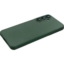SÜS Mey Ithalat®  Samsung Galaxy S26 Nano Içi Kadife Silikon - Koyu Yeşil