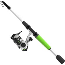 Roam Teleskop-Angelrute Und Spinn- Oder Spincast-Angelrolle-Kombination, Langlebige 1,8 M Fiberglas-Rute T Grip-Griff, Vorgespudert T  Cajun Angelschnur
