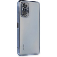 SÜS Mey Ithalat®   Redmi Note 10 Pro Kılıf  Lensli Silikon - Açık Mavi